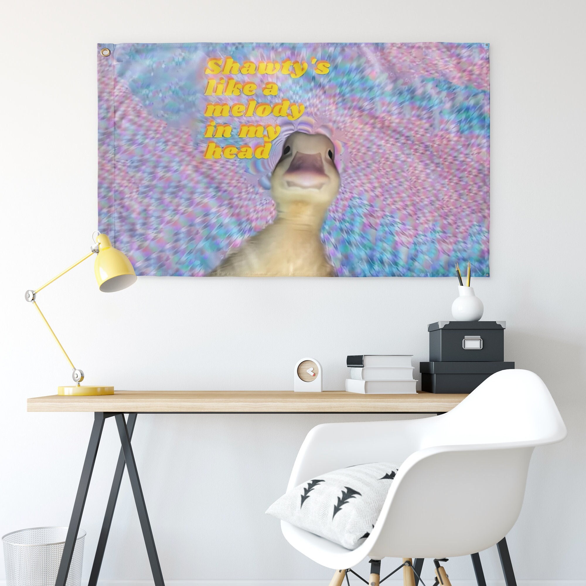 Duck Meme Tapestries Shawty's Like a Melody Wall 