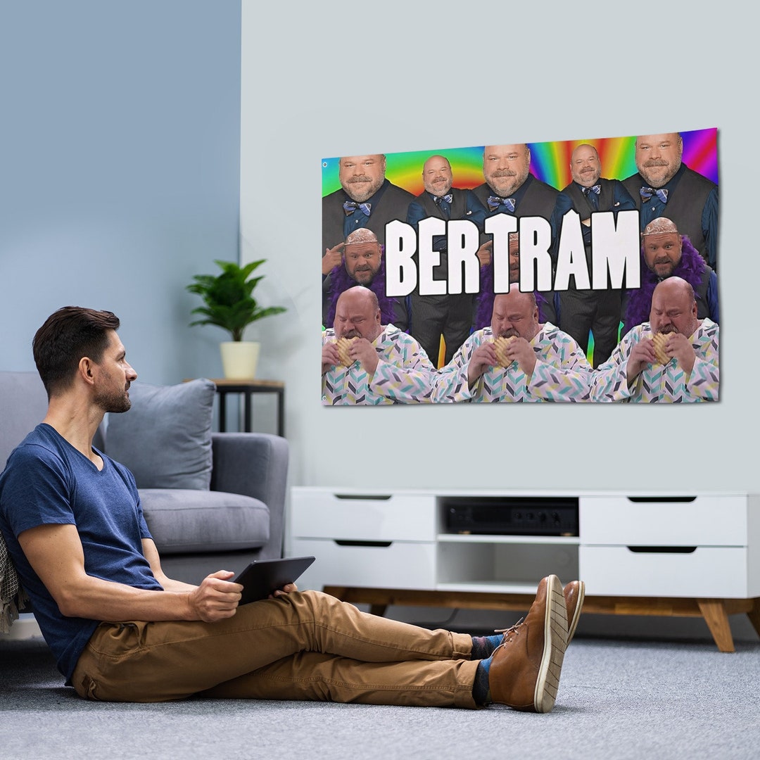 Bertram Flag Banner Tapestry Funny Flags for Room College Dorm Etsy