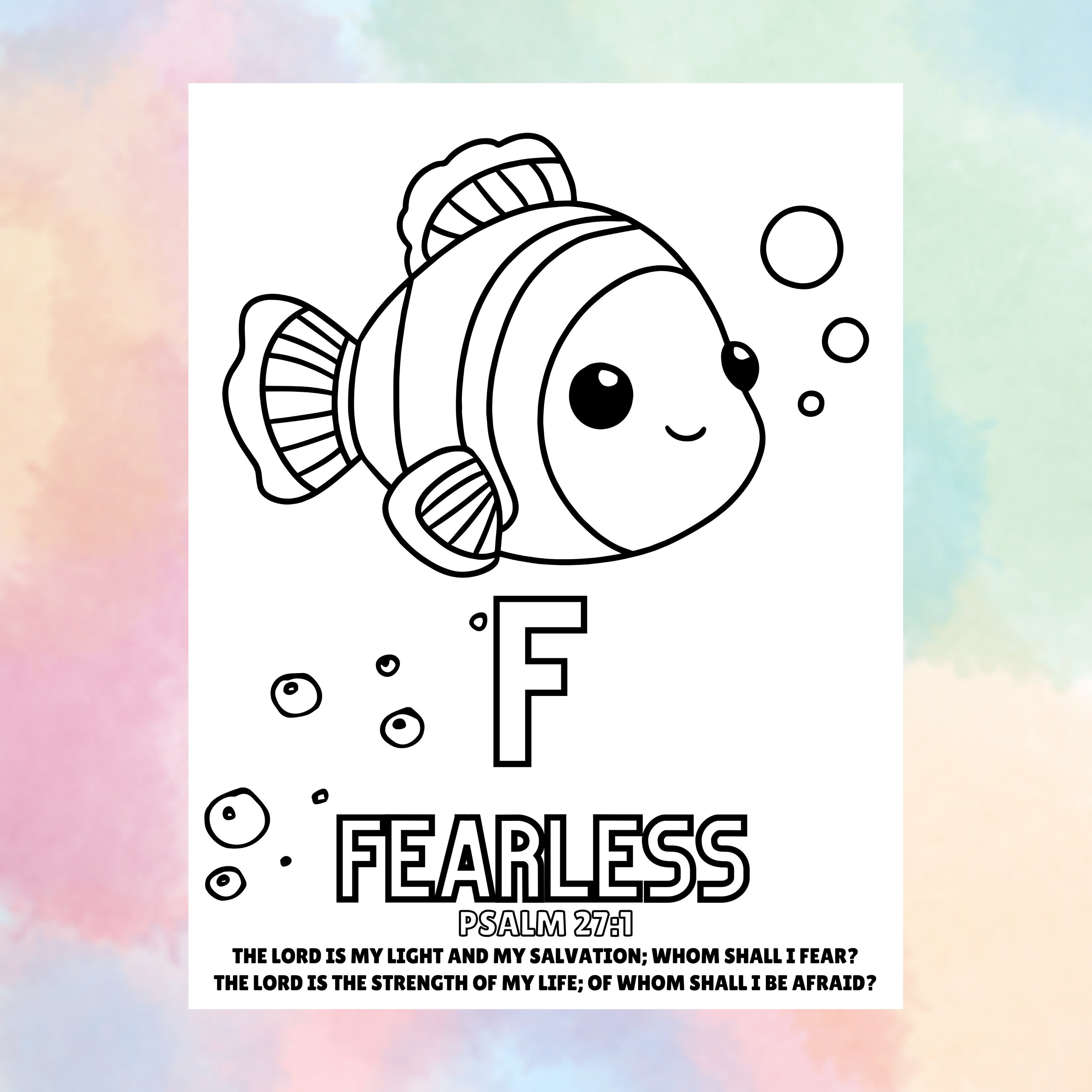 Memory Verse Coloring Book Biblical Affirmations Coloring Book for Kids ...