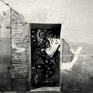 Art Print | Rome | Street Photography | Print | Black and White | Architecture | Wall Art | Poster | Wrong Door