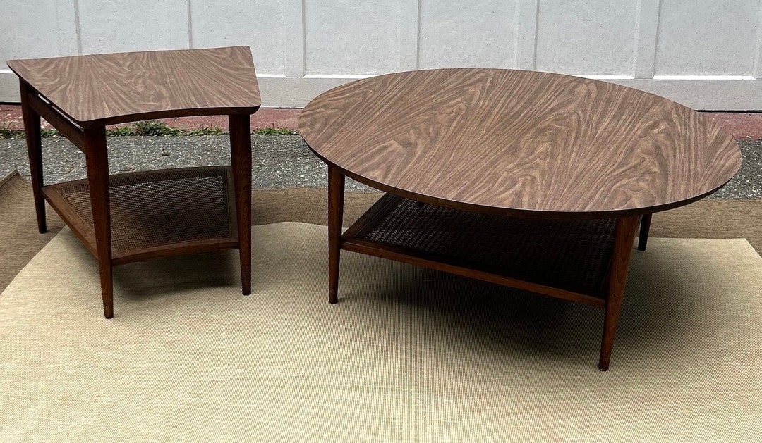 Retro Modern Table Top RARE Vintage Lane Altavista Coffee Table & End Table SET Retro Modern ...
