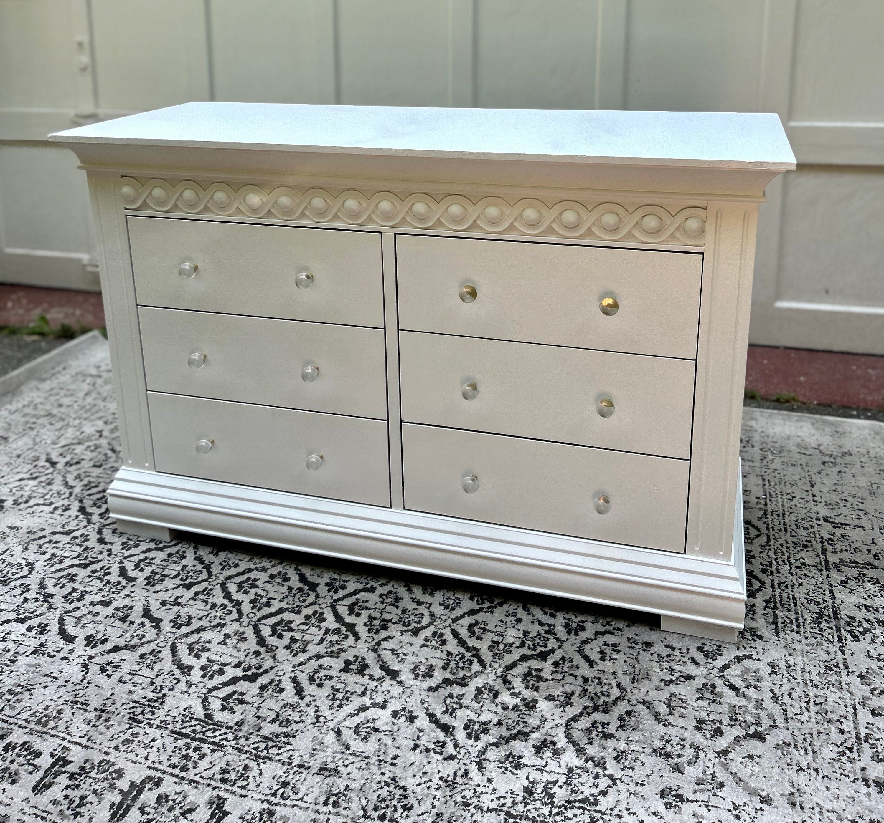 green emerald velvet dress Worlds Away Angus Four Drawer Chest with Fluted Detail in Matte White Lacquer