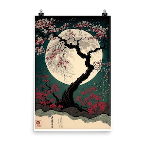Japanese flowering plum tree - wall decoration