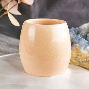 Handmade stoneware ceramic cup | Beige | 260 ml | Hand-thrown | Coffee mug | Tea mug | Handmade | Ceramic Cup | Tea Cup