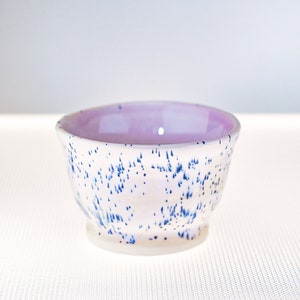 Handmade stoneware ceramic cup | Beige-white-blue | 110 ml | Hand-thrown | Coffee mug | Tea mug | Handmade | Ceramic Cup | Tea Cup