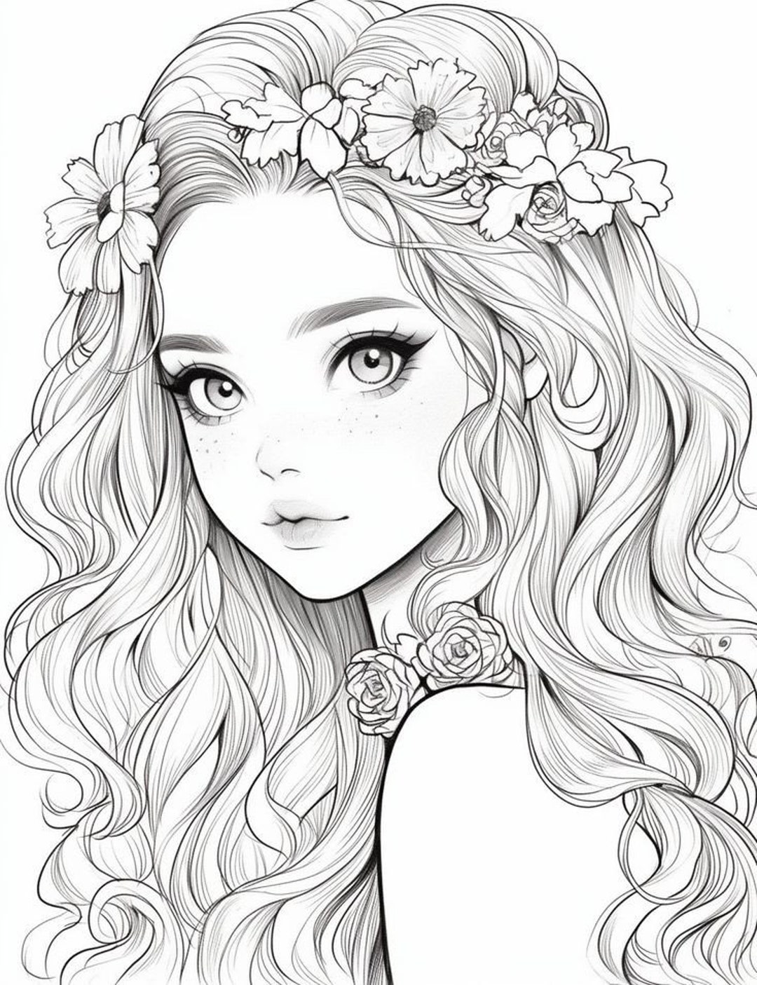 2 Cute Adults Coloring Pages Instant Download - Etsy