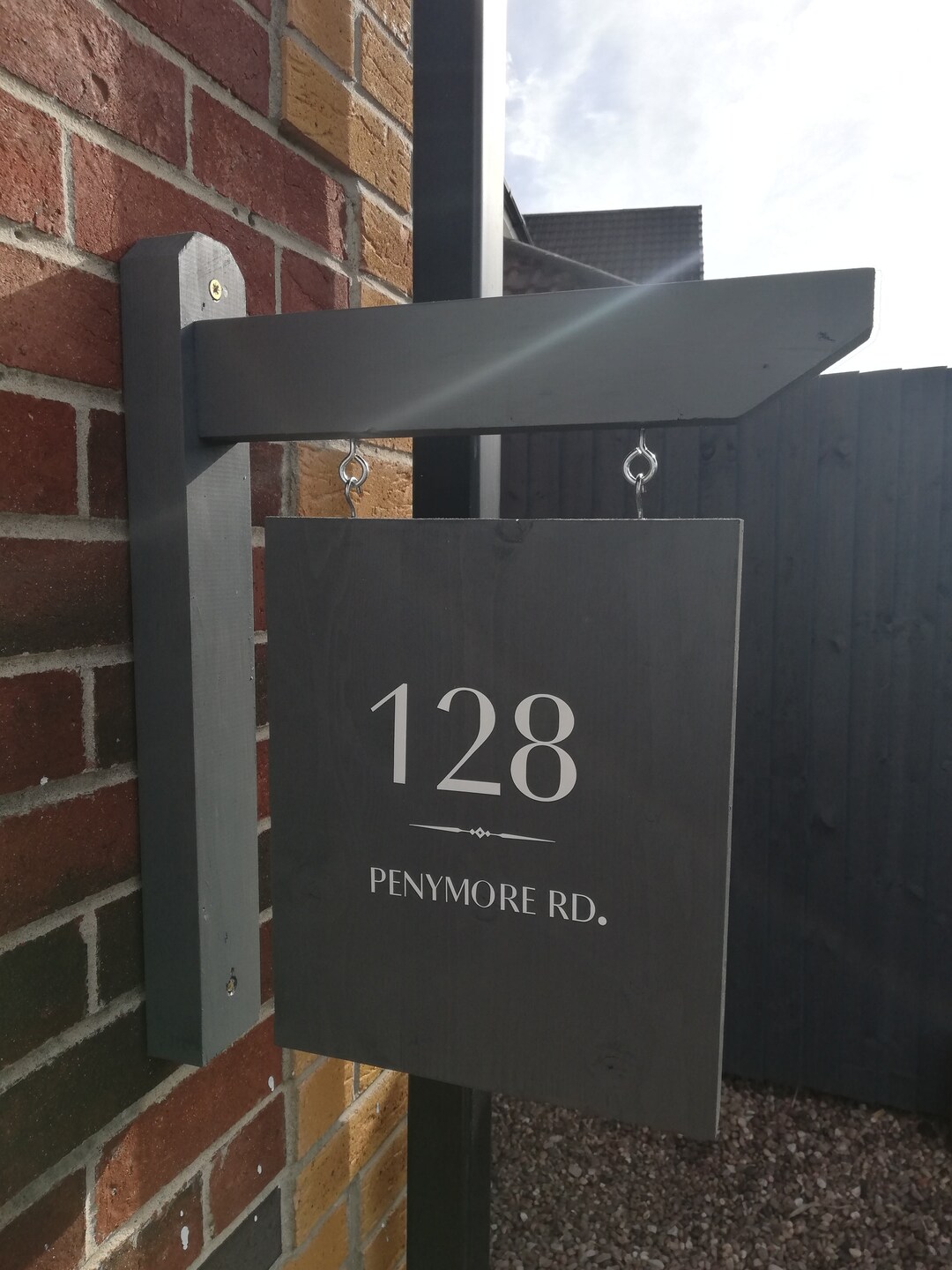 Handmade Customisable Hanging House Name/number Sign Etsy UK