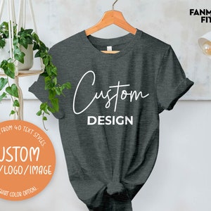 Custom Bella Canvas T-Shirt, Customized Tshirt, Personalized T-Shirt, Customizable T-Shirts with Logo or Photo, design included