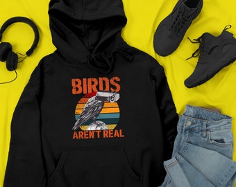 Birds Arent Real Meme Funny Hoodie, Meme Hoodie, Funny Hoodie, Funny Hoodie, Conspiracy Hoodie, Bird Hoodie