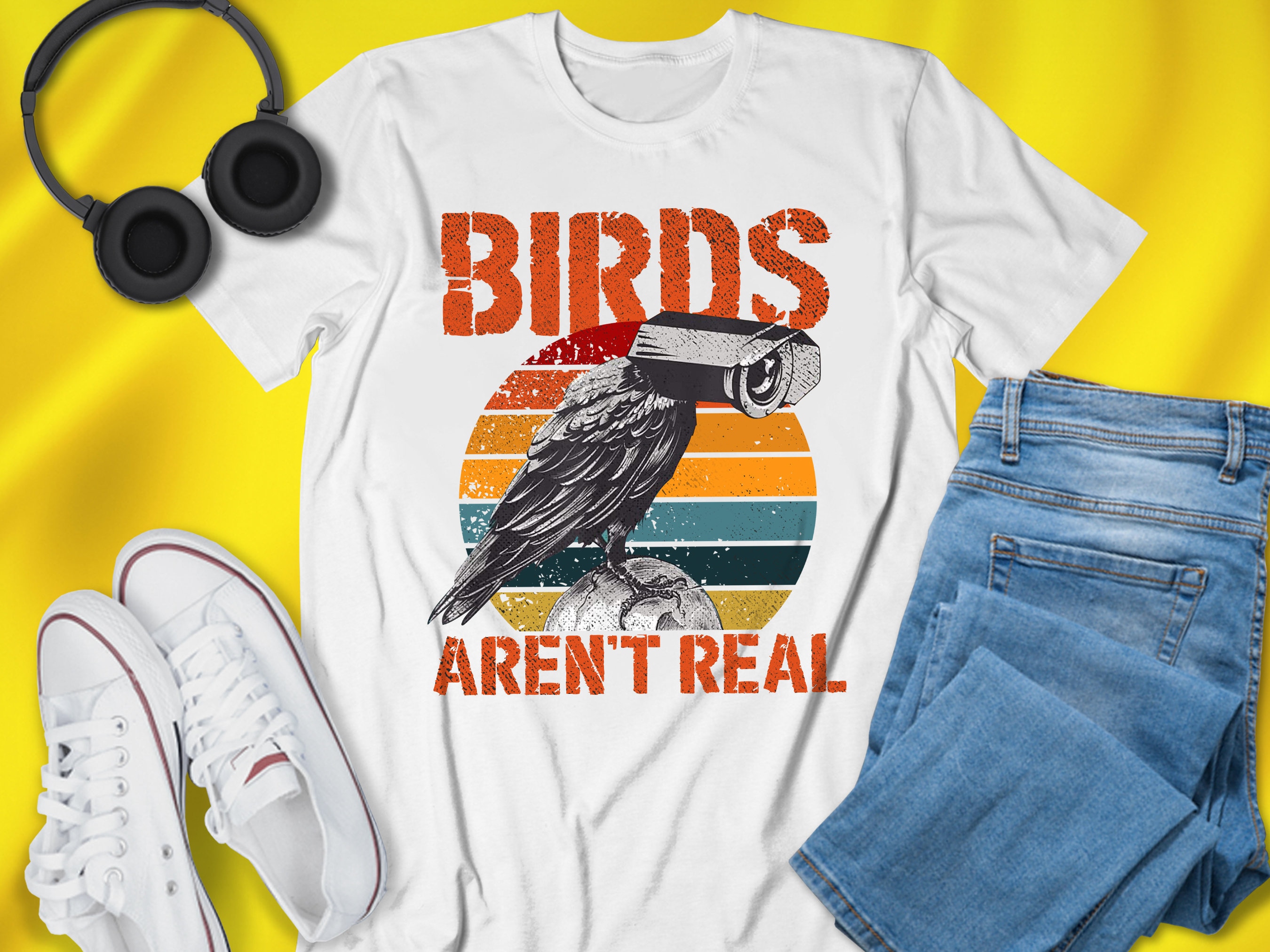 Discover Birds Arent Real Meme Funny T-Shirt, Meme Shirt, Funny Shirt