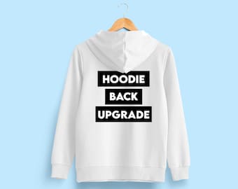 Hoodie and Sweatshirt Back Design Upgrade