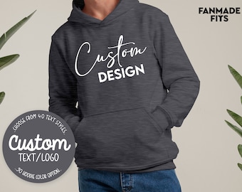 Custom Gildan Hoodie, Customizable Unisex Hoodie, Custom Design Sweater, Personalized Hoodie, Custom Hoodie for Men or Women