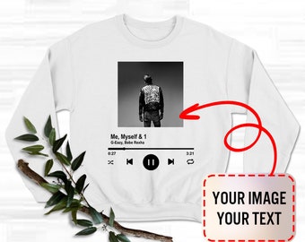 Customizable Spotify Song Album Cover Sweatshirt