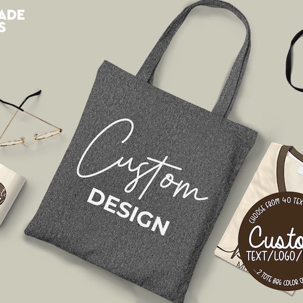 Custom Cotton Tote Bag, Customizable Tote Bag, Custom Totebag, Personalized Totebag, Custom Logo Totes