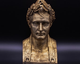 Bona Part : Buste décoratif de Napoléon Bonaparte - parfait pour n'importe quelle bibliothèque - art antique pour les passionnés d'histoire