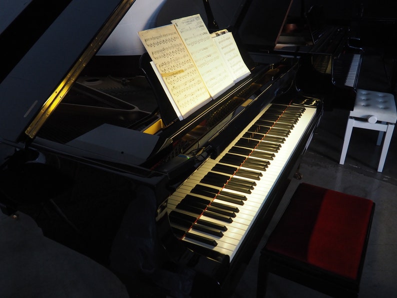 Lightnote: das perfekte Geschenk für Klavierliebhaber, Spieler, Lehrer. Lampe für Flügel/Kleinflügel. Die besten Klaviergeschenke für Musiker. Bild 8