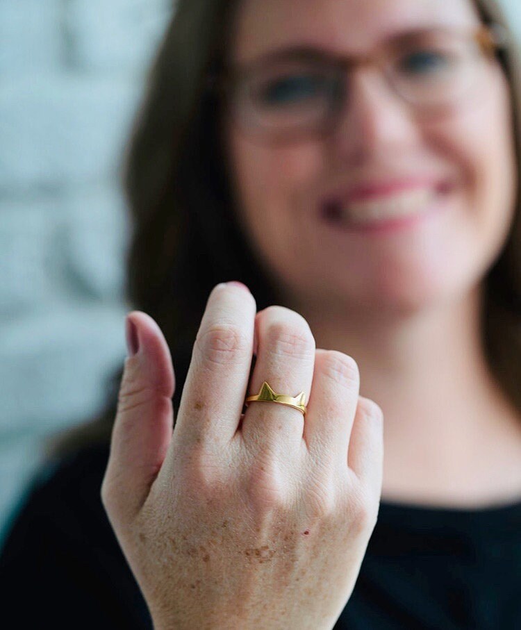 The TNR Ear Tipped Cat Rescue Ring for the Cat Lover Jewelry Etsy