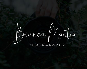 Photography Logo and Watermark, Custom Photography Logo, Handwritten Signature Logo, Photographer Logo, Script Logo, Premade Business Logo