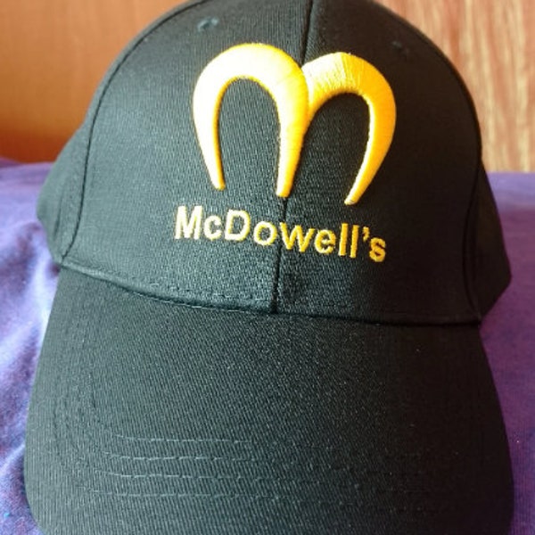 McDowell's Coming to America Black Baseball Cap Home of the Big Mick