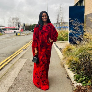 RED MAXI DRESS