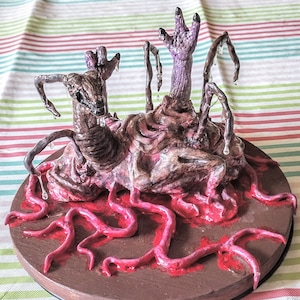 The Thing Dog Gross Mutant Handmade OOAK Original Horror Movie Diorama Figure Sculpture Classic Collectible Figurine 80s Iconic