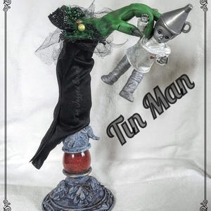 O Mágico de Oz, Bruxa Malvada, Boneco de Lata, Decoração de Parede Colecionável, Gótico, OOAK, ORIGINAL, Assustador, Legal, Mídia Mista, Sombrio, Assemblage Art
