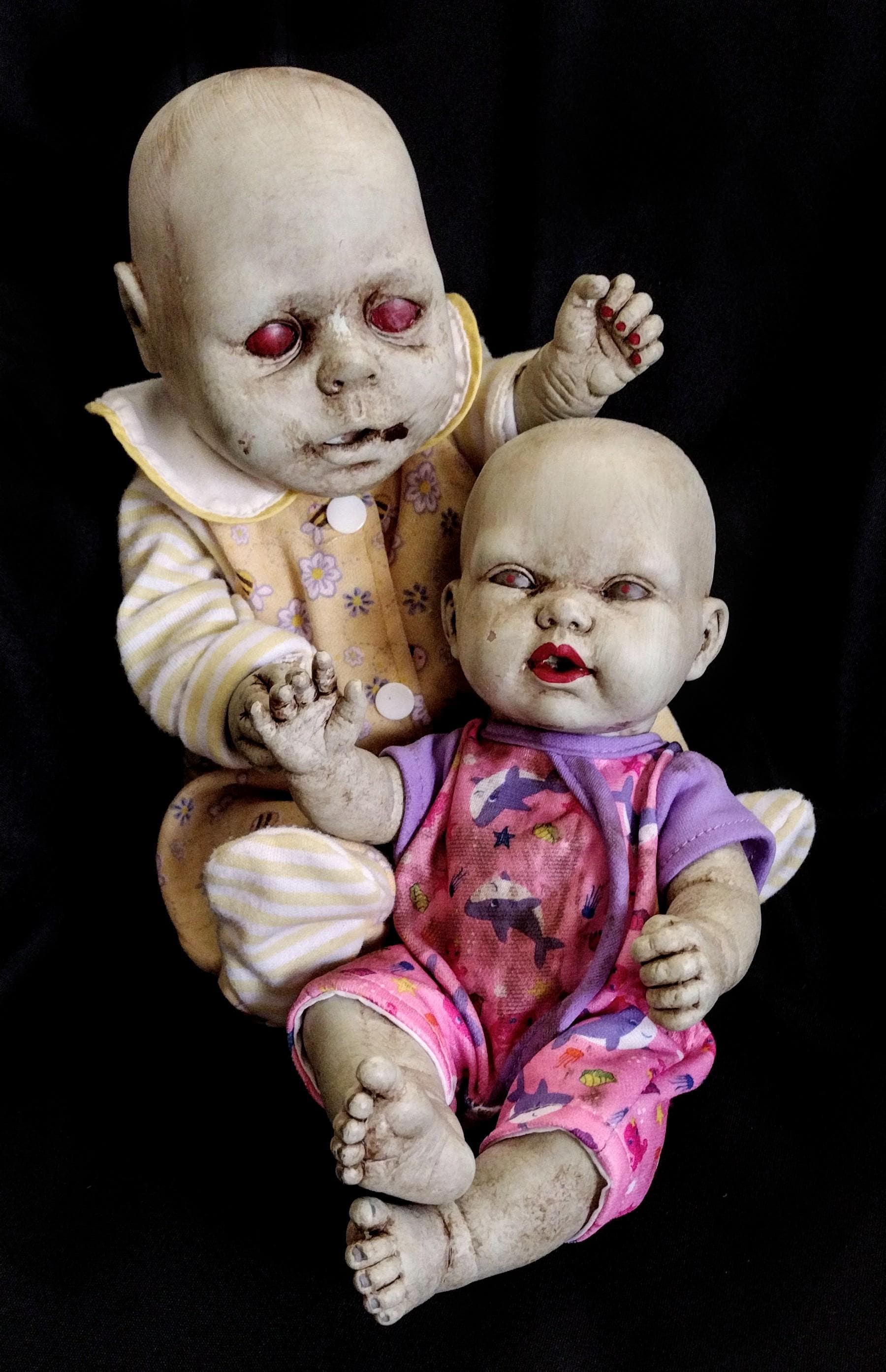 diy zombie baby doll