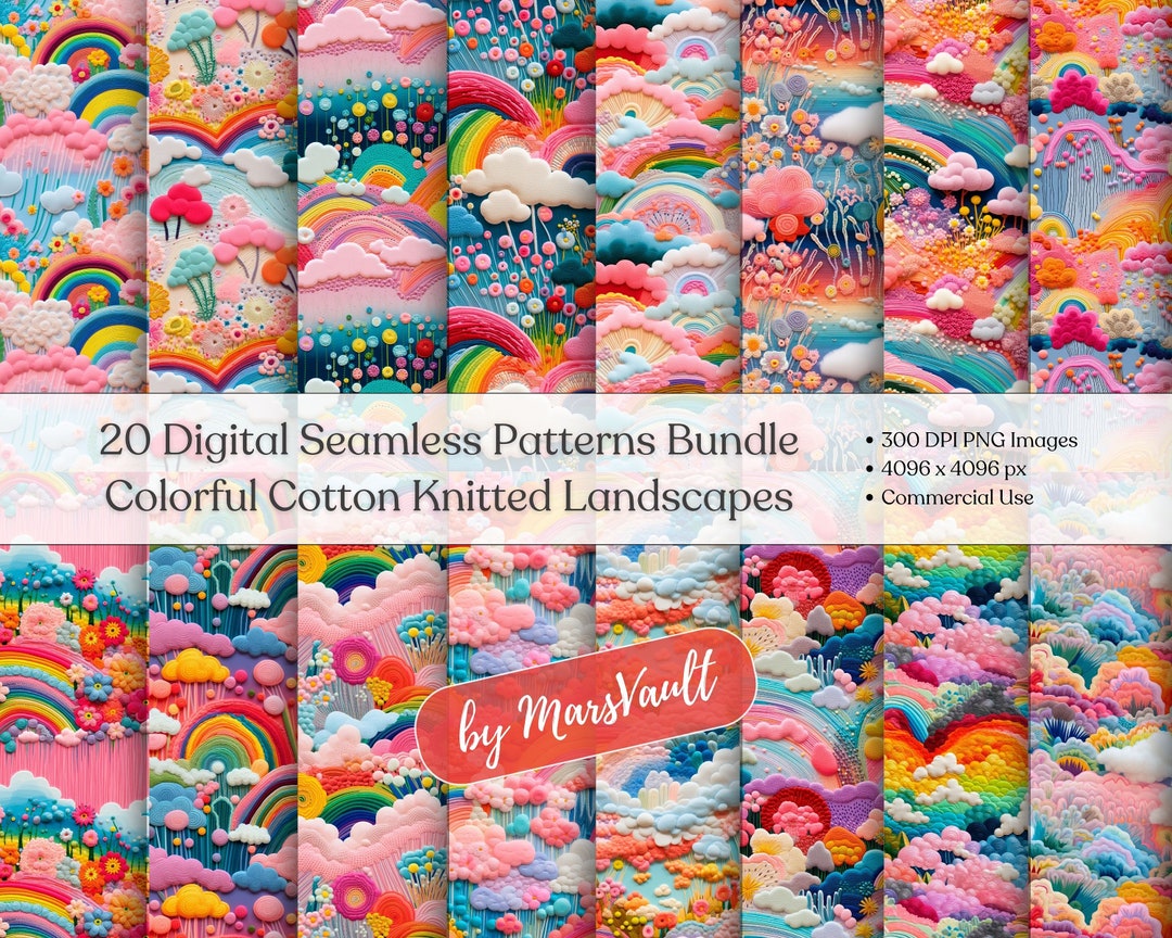 Instant Download Digital Printable Paper Bundle 20 Seamless Patterns ...