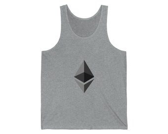 Unisex jersey tanktop met Ethereum-logo