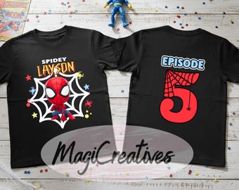 Personalized Spiderman Shirt | Custom Name & Age | Spider Man Birthday