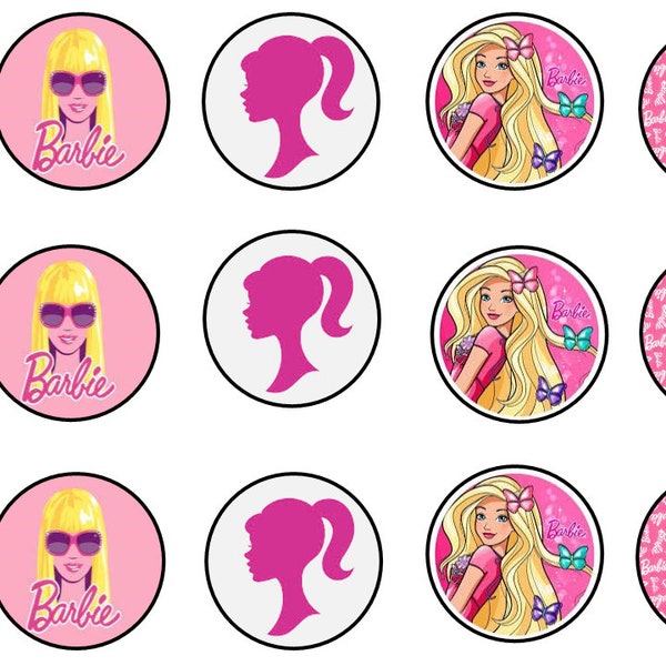 Barbie Cupcake Topper Etsy UK
