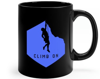 Rock Climbing Mug, Ceramic Mug