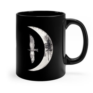 Moon Mug, Moon Phases, Ceramic Mug