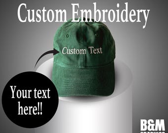 Custom Embroidered Hat, Personalized Dad Hat, Embroidered Logo Baseball Hat, Custom Hat, Bachelorette hat