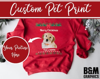 Hunde Gesicht Sweatshirt, Personalisiertes Haustier Foto Sweatshirt, personalisierte Haustier Foto Geschenke, individuelles Sweatshirt, Hunde Mutter Geschenke, individueller Foto-Druck