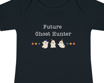 Future Ghosthunter Infant Baby Onesie- Bodysuit- Paranormal-Halloween-Ghosthunter Baby Gift-Boho-Whimsigoth