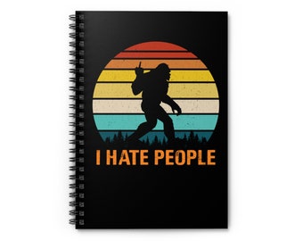 Bigfoot Spiral Notebook - Ruled Line- Perfect for the Cryptid Lover