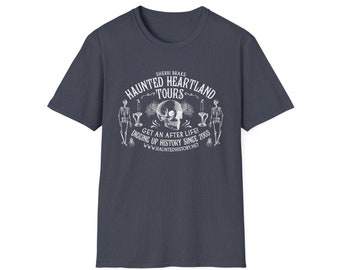 Haunted Heartland Tours SKULL T  GHOST / Spirit/ Haunted History/ Unisex T-Shirt /Perfect for a Ghosthunter / Haunted Heartland T shirt