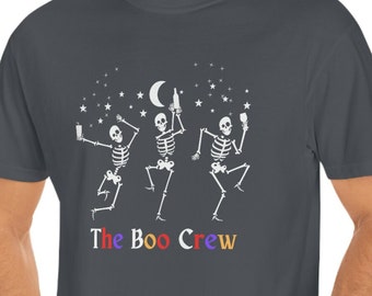 The Boo Crew Ghosthunters-Paranormal-Halloween -Skeleton- Whimisgoth T shirt