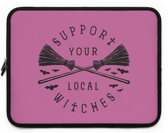 Witchy Laptop Sleeve-Paranormal- Whimisgoth-Ghosthunter-Spiritual- Halloween lap top sleeve