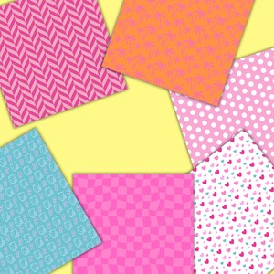 Summer Digital Paper, Tropical Paper, Cute Kawaii Cat Digital Paper 60 ...