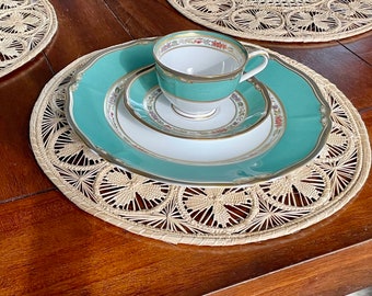 Flores | Iraca Palm Placemats | Handmade Colombia
