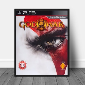 God Of War 3 Box Art UPSCALED, God Of War 3 Cover Art, Game Art, Gamer Gift, Video Game art, Gamer Print, Gamer Wall Decor
