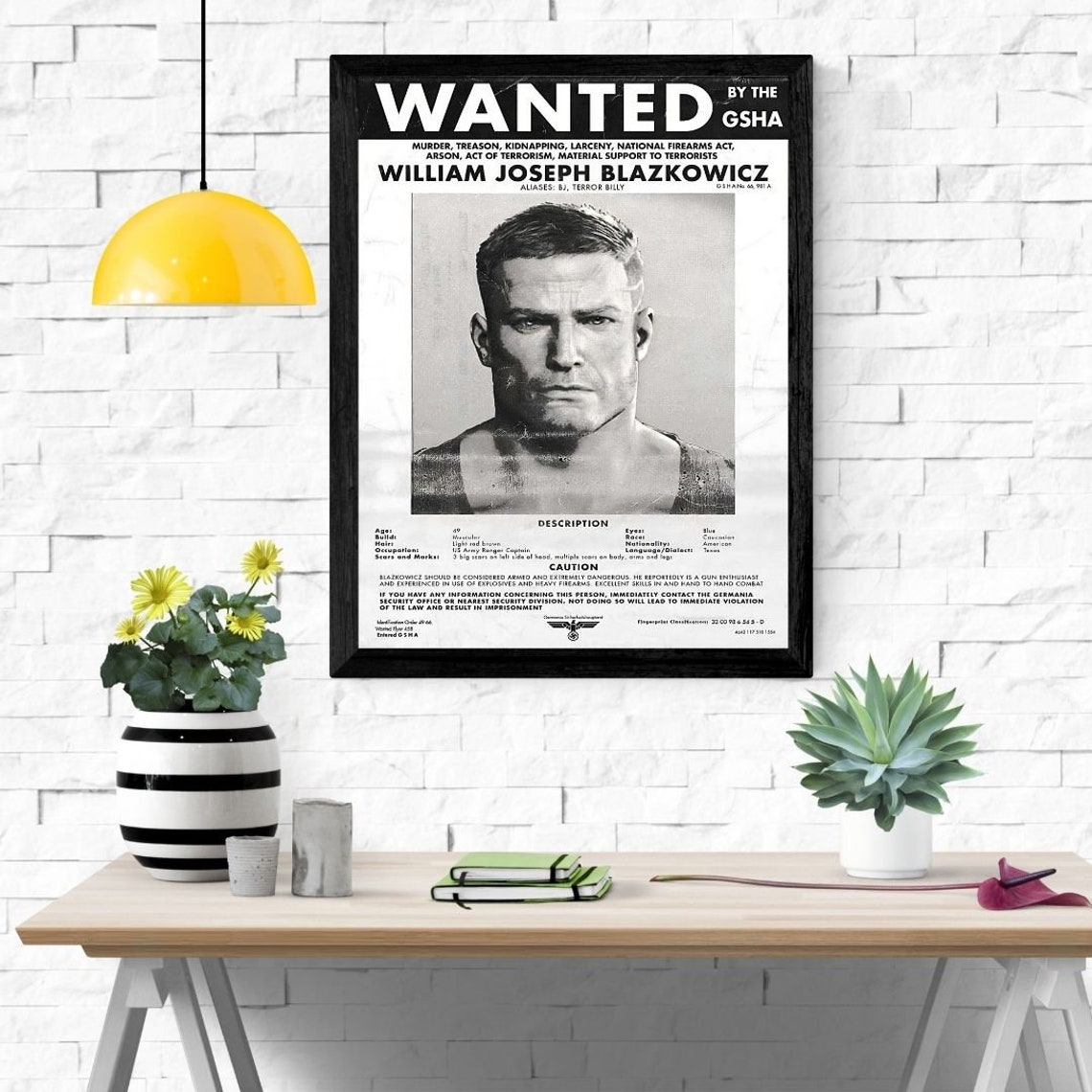 Wolfenstein B.J. Blazkowicz Portrait UPSCALED, Wolfenstein Portrait ...