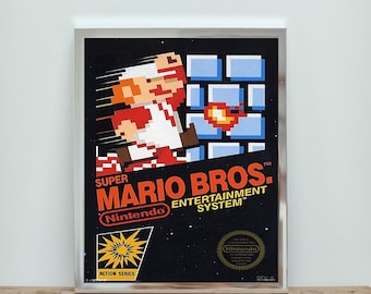スーパーマリオブラザーズ3 - NES ボックスアートポスター