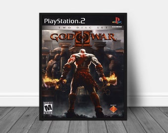 God of War 2 Box Art Print, Upscaled Game Cover (Digital Download)