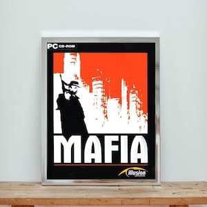 MAFIA Cover Art UPSCALED,MAFIA Box Art, Arte de juego, Regalo de jugador, Arte de videojuegos, Impresión de jugador, Decoración de pared de jugador