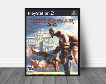 God of War Box Art Poster, Gamer Wanddeko (Digitaler Download)