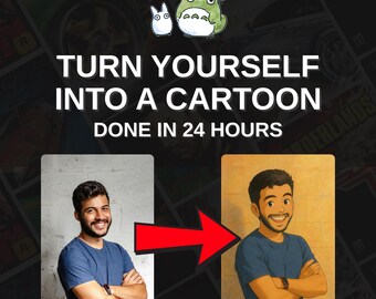 Custom Ghibli-Style Portrait: Personalized Anime Art (Digital Download)