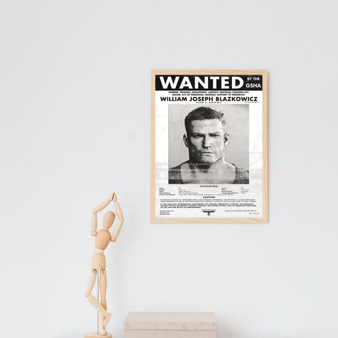 Wolfenstein B.J. Blazkowicz Portrait UPSCALED, Wolfenstein Portrait ...